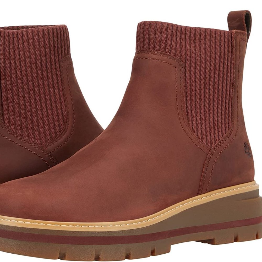 Cherry Mahogany Cervinia Valley Leather Chelsea Boot - Women